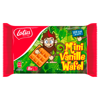 Lotus Wafel vanille 8 x 1 stuk