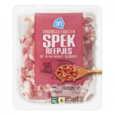Huismerk Drooggezouten spekreepjes