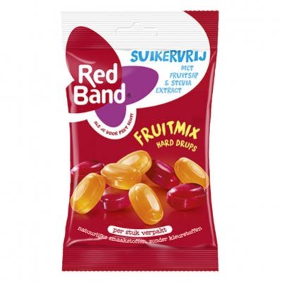 Red Band Suikervrij hard drups fruitmix