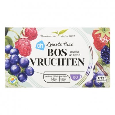 Huismerk Zwarte thee bosvruchten