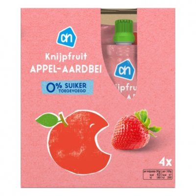 Huismerk Knijpzakje appel-aardbei