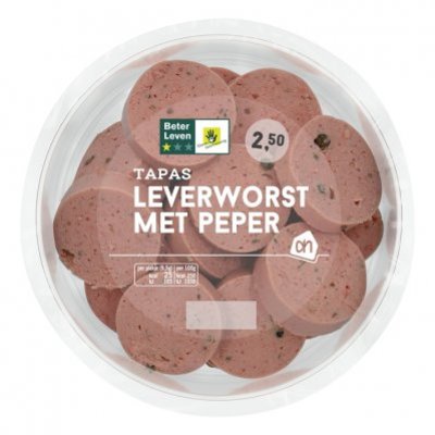 Huismerk Leverworst met peper
