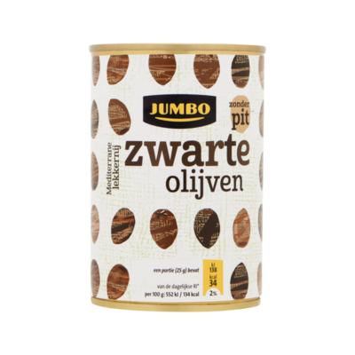 Huismerk Zwarte Olijven Zonder Pit