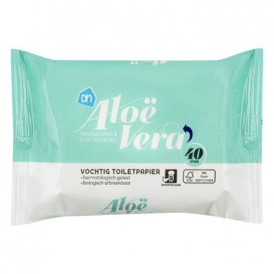 Huismerk Vochtig toiletpapier aloƫ vera
