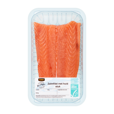 Huismerk Verse Vis Vismarkt Zalmfilet met Huid Stuk