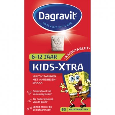 Dagravit Multivitaminen kind 6-12 jaar aardbei