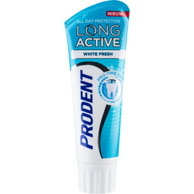 Prodent Tandpasta long active white fresh