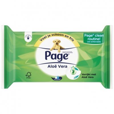 Page Vochtig toiletpapier aloë vera
