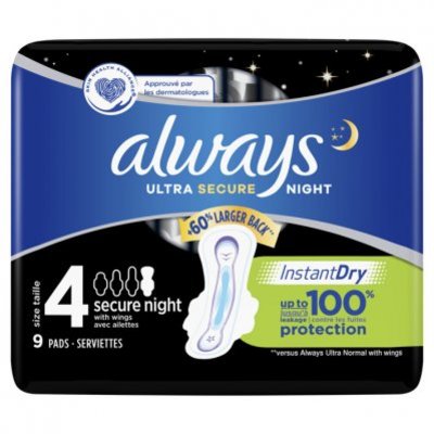 Always Ultra secure night (maat 4) maandverband