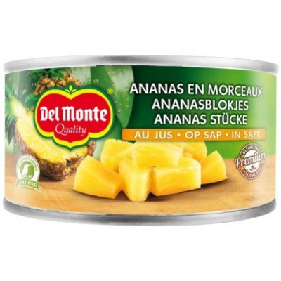Del Monte Ananasblokjes op sap