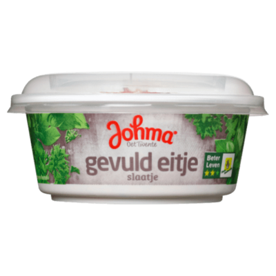 Johma Gevuld eitje slaatje