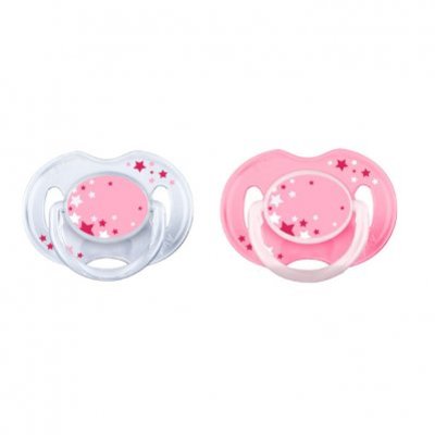 Avent Fopspeen night time pink 0-6 mnd