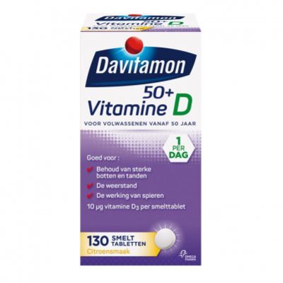 Davitamon Vitamine D smelttabletten 50+