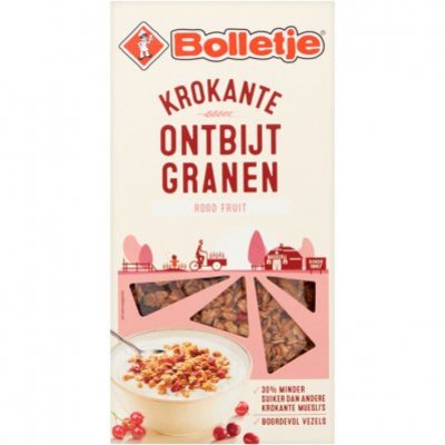 Bolletje Krokante ontbijtgranen met rood fruit