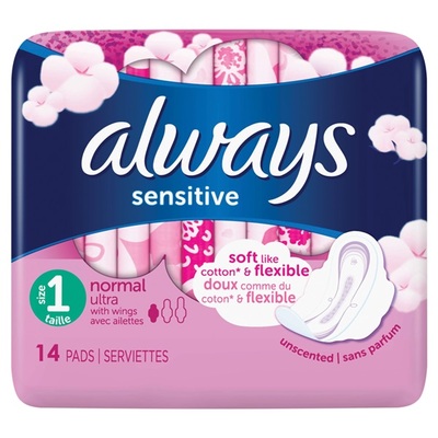 Always Sensitive Maandverband Soft Cotton Wings