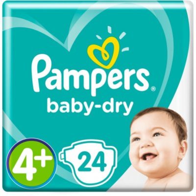 Pampers Baby dry maat 4+