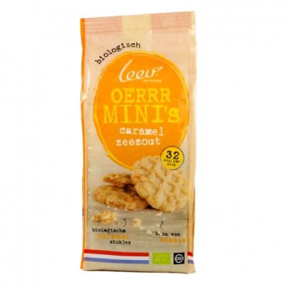 Leev Oerrr mini caramel-zeezout bio