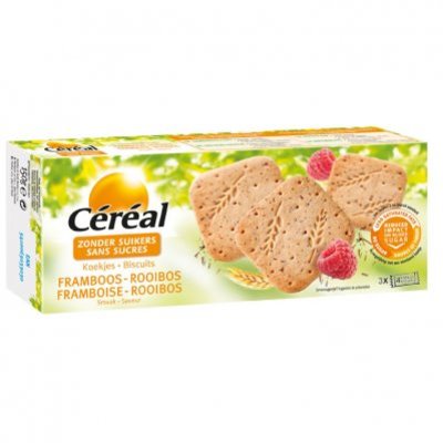 Céréal Koek framboos & rooibos suikervrij