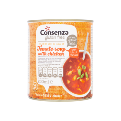 Consenza Glutenvrije Tomatensoep met Stukjes Kip
