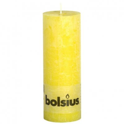 Bolsius Kaars rustiek sunshine yellow