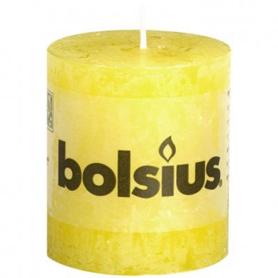 Bolsius Kaarst rustiek sunshine yellow