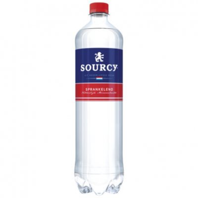 Sourcy Rood sprakelend mineraalwater