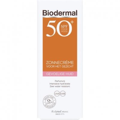 Biodermal Zonnecreme gevoelige huid spf 50+