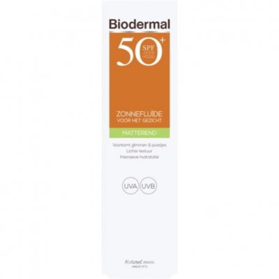 Biodermal Matterende zonnefluĂŻde SPF 50+