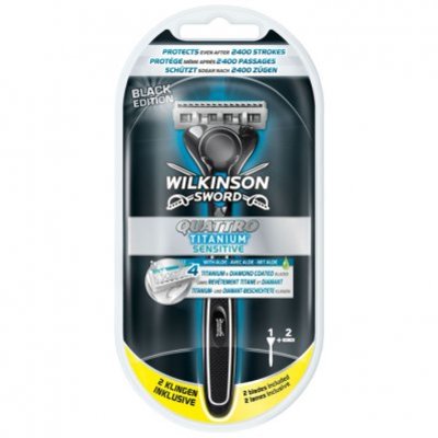 Wilkinson Sword quattro titanium razor black