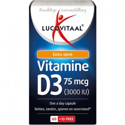 Lucovitaal Vitamine D3 forte 75 mcg One a Day