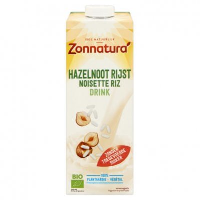 Zonnatura Hazelnoot rijst drink biologisch