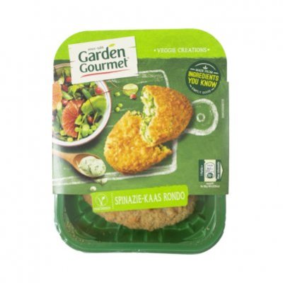 Garden Gourmet Vegetarische spinazie-kaas rondo