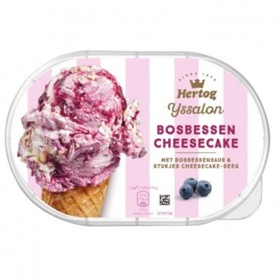 Hertog IJssalon bosbessen cheesecake