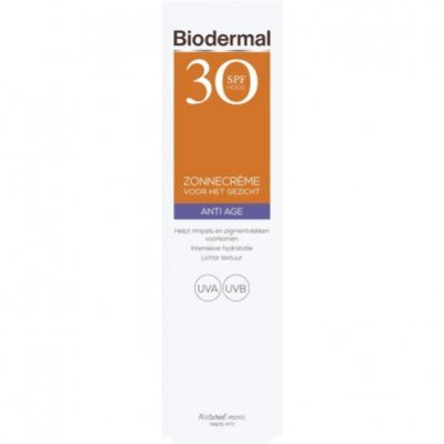 Biodermal Anti age zonnecrème gezicht SPF 30