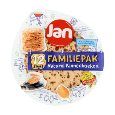 Jan Familiepak Naturel Pannenkoeken 12 Stuks