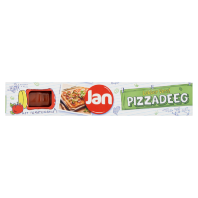 Jan Pizzadeeg met Tomatensaus