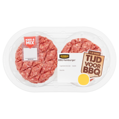 Huismerk BBQ Hamburger 4 Stuks