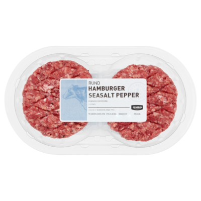 Huismerk Rund Hamburger Seasalt Pepper 2 Stuks