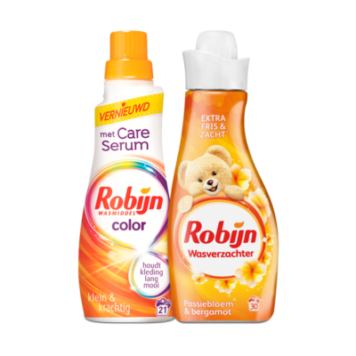 Robijn Wasmiddel en Wasverzachter