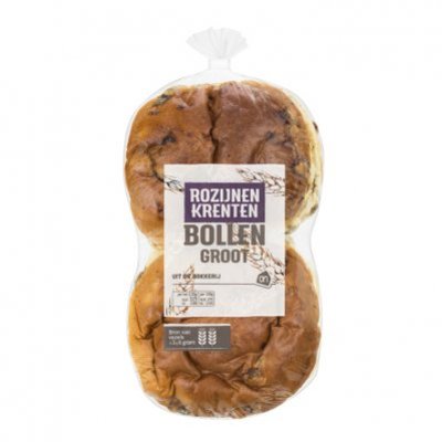 Huismerk Super krenten-rozijnen bollen