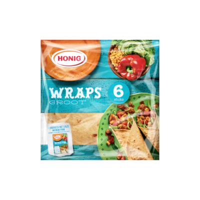 Honig Mexicaanse Wraps Groot 6 Stuks