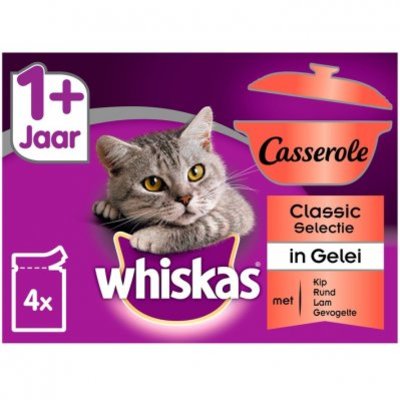 Whiskas Kattenvoer nat selectie in gelei 1+ jaar