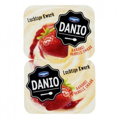 Danone Danio luchtige kwark vanille-aardbei