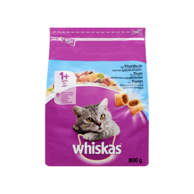 Whiskas Kattenvoer Droog Tonijn 1+