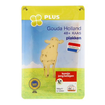 Huismerk Goudse jong belegen komijn plakken