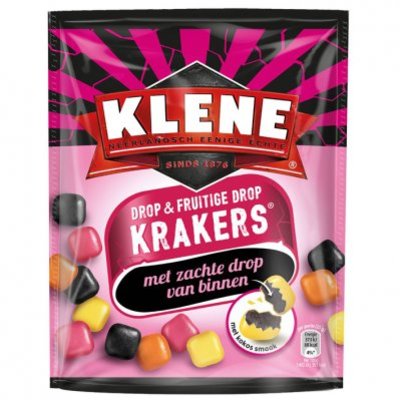 Klene Krakers fruitige drop kokos