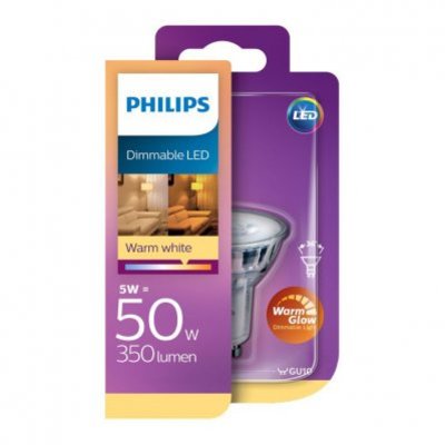 Philips Led dimmable GU10 50W 345 lumen