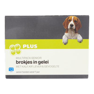 Huismerk Zakjes Senior vlees multipak 12 stuks