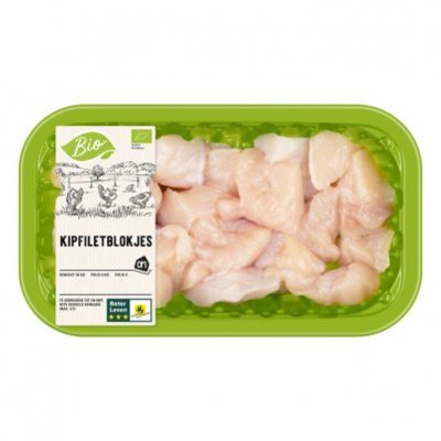 Huismerk Biologisch Biologische kipfiletblokjes