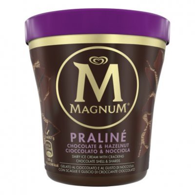Magnum Hazelnut praliné pint ijs